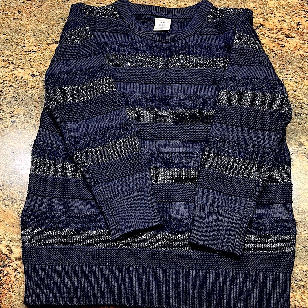 Little girls pull over sweater